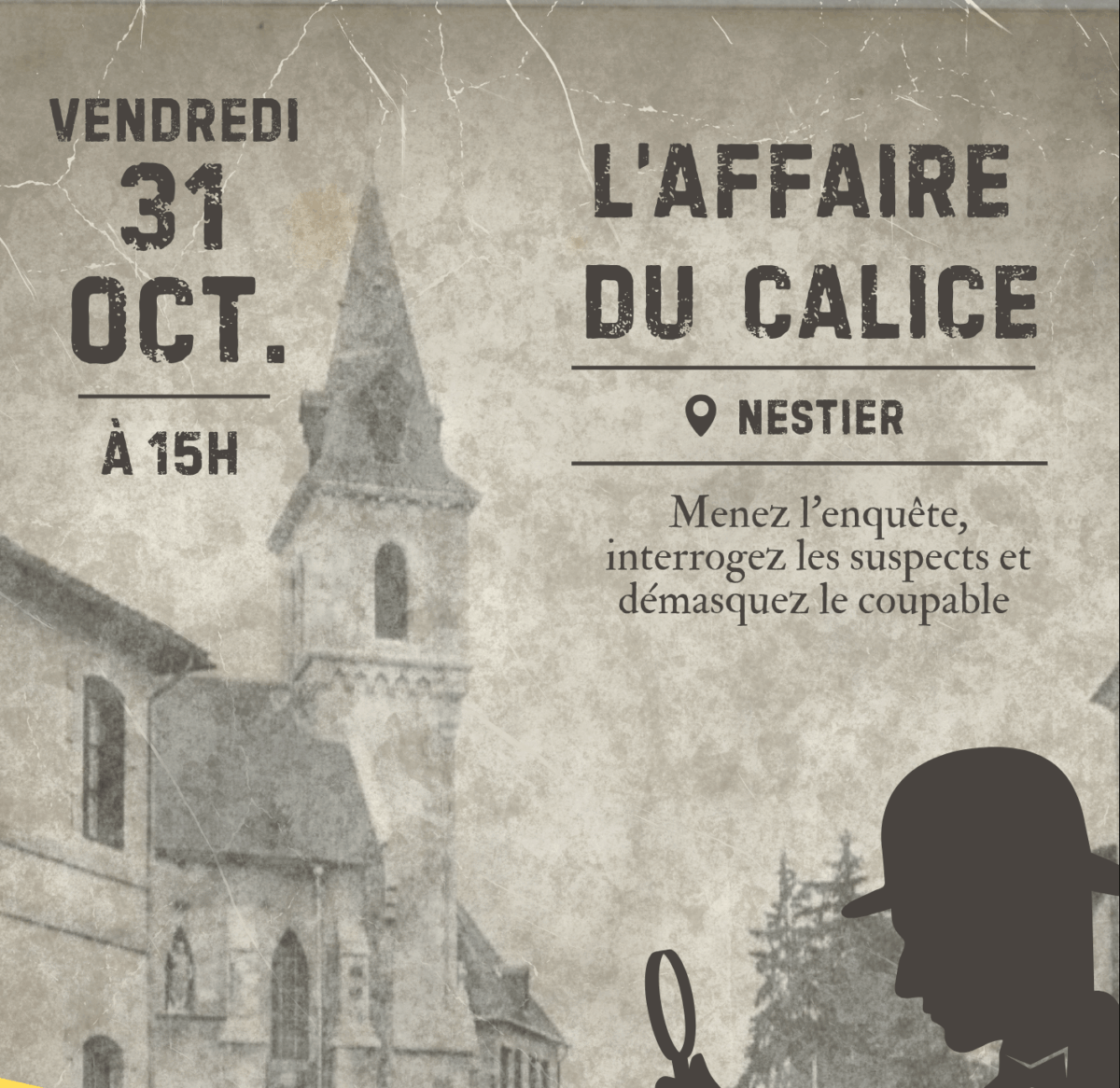 Cluedo Géant – L&rsquo;affaire du Calice